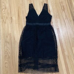 Elegant Black Lace Dress